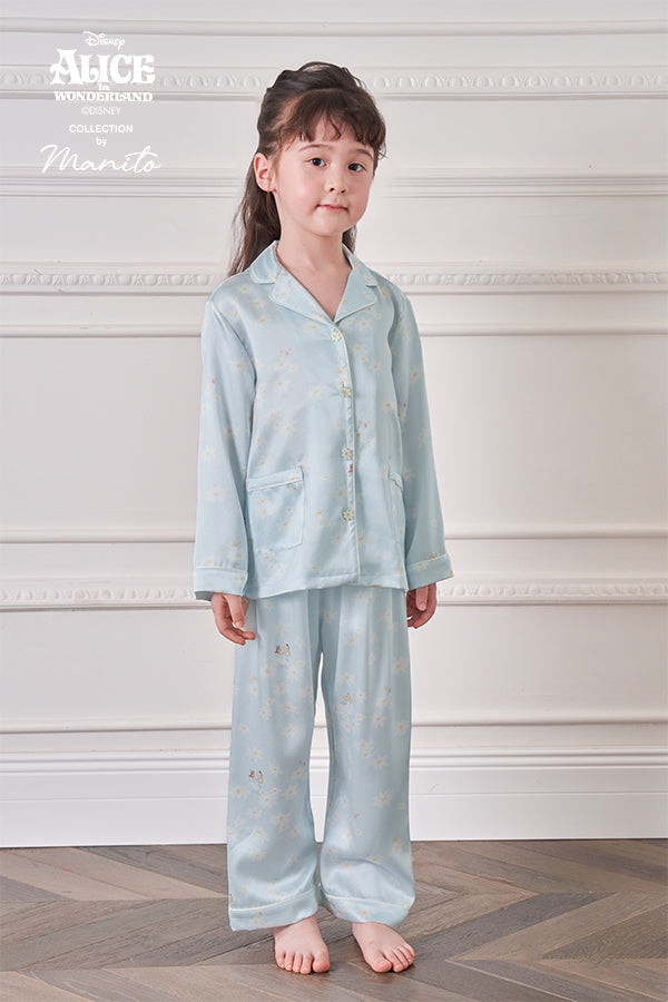 MANITO迪士尼爱丽丝合作系列Daisy 桑蚕丝儿童家居服套装