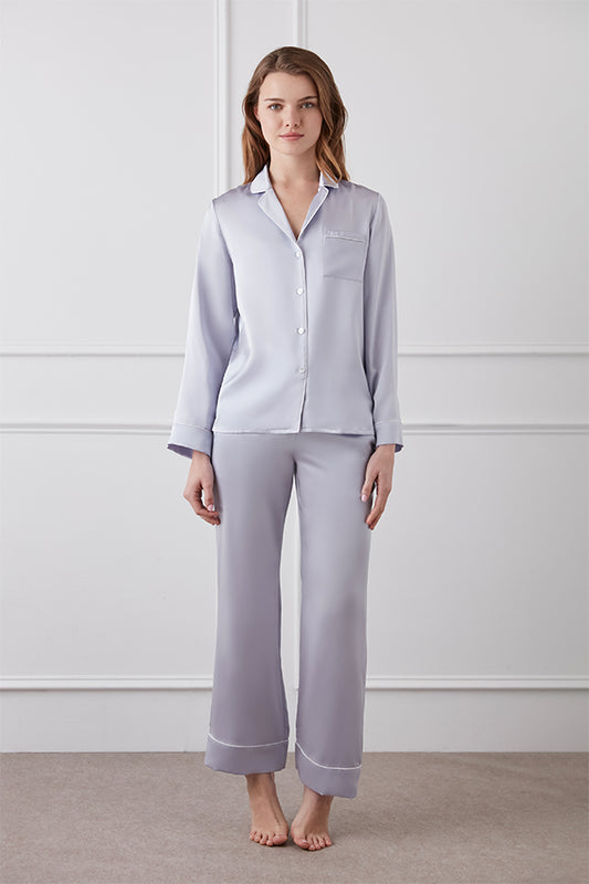 Authentic 桑蚕丝睡衣套装-女士