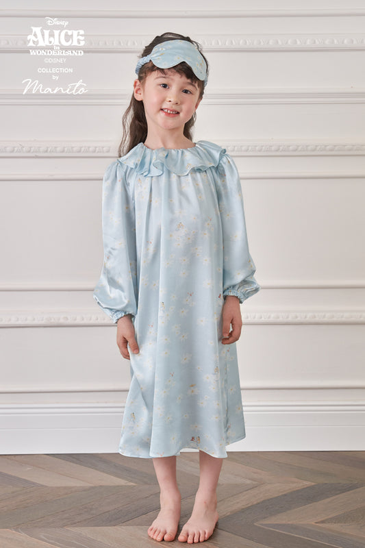 MANITO迪士尼爱丽丝合作系列Daisy 桑蚕丝儿童连衣裙