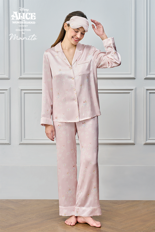 MANITO迪士尼爱丽丝合作系列Daisy 桑蚕丝女士家居服套装