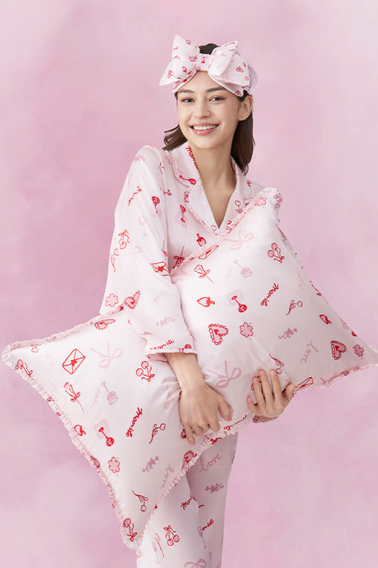 Love Notes 桑蚕丝眼罩枕套