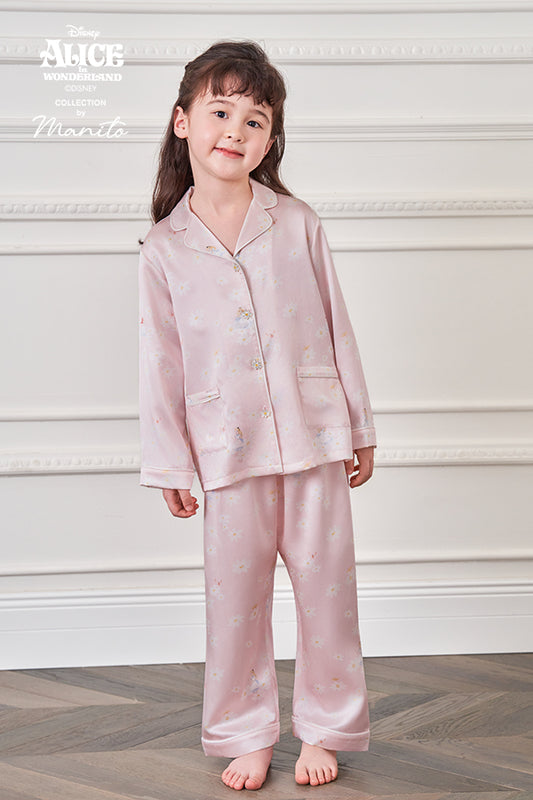 MANITO迪士尼爱丽丝合作系列Daisy 桑蚕丝儿童家居服套装