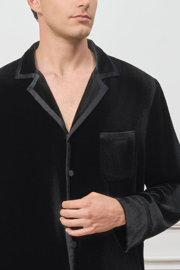 Combo 男士丝绒家居服套装