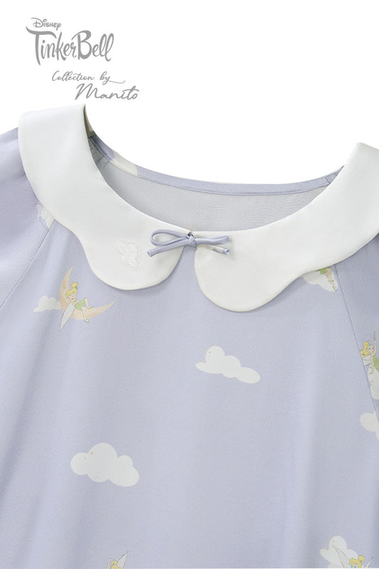 MANITO迪士尼奇妙仙子合作系列Moonglade Dream婴童桑蚕丝连衣裙