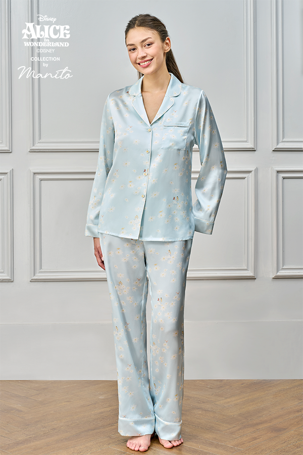 MANITO迪士尼爱丽丝合作系列Daisy 桑蚕丝女士家居服套装