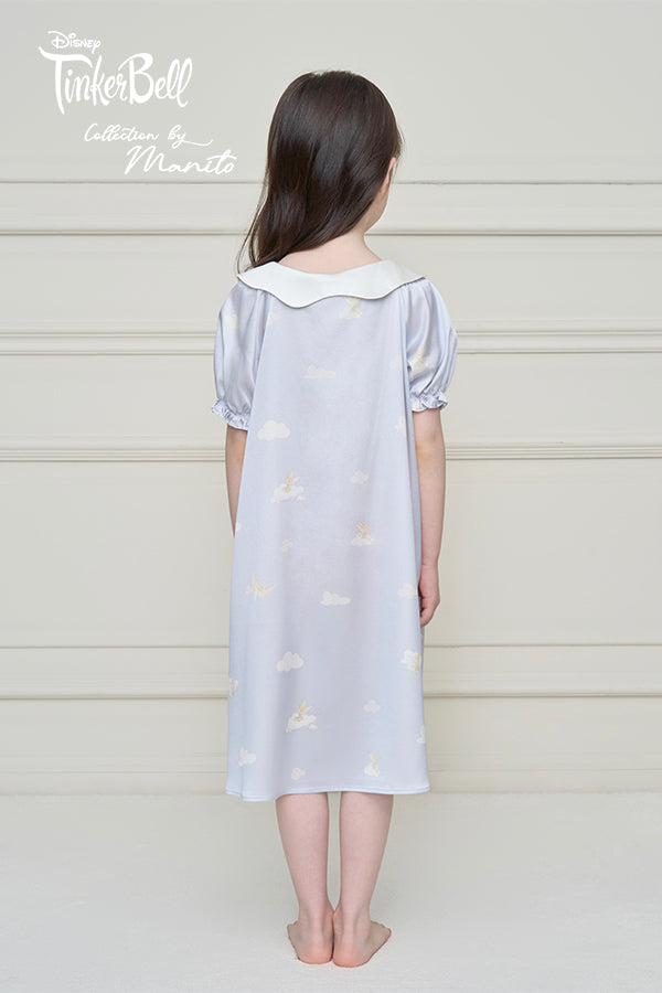 MANITO迪士尼奇妙仙子合作系列Moonglade Dream婴童桑蚕丝连衣裙