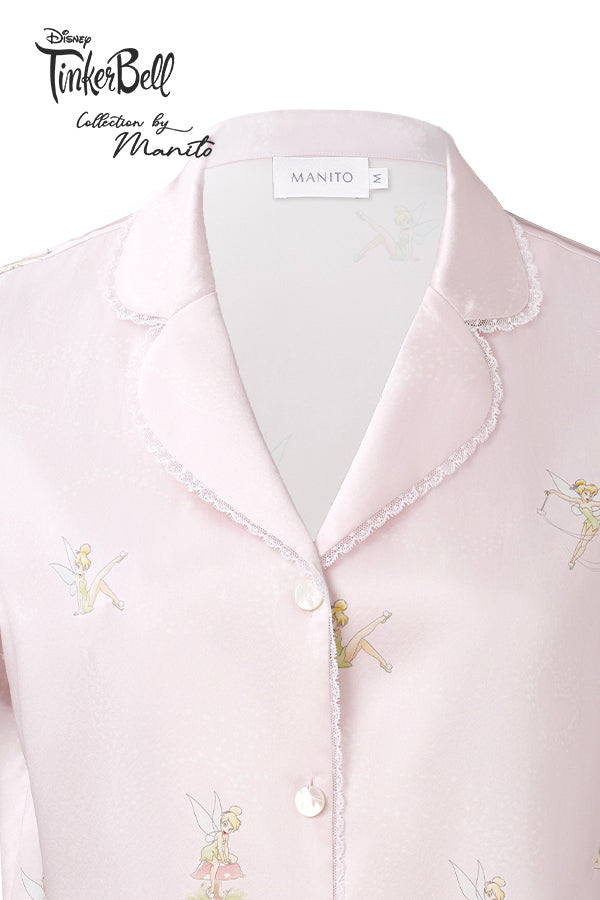 MANITO迪士尼奇妙仙子合作系列Enchanted Charm女士桑蚕丝短袖睡衣套装