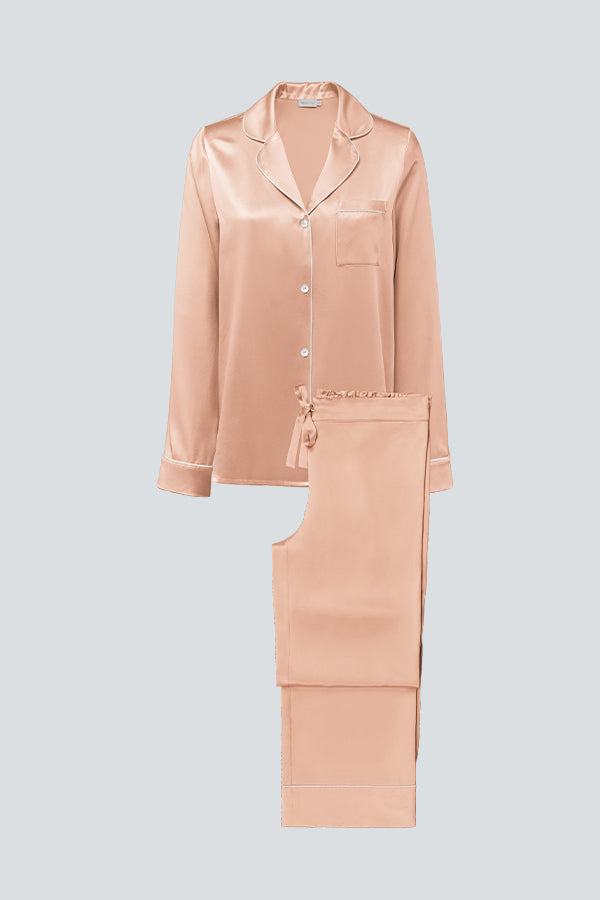 Authentic 桑蚕丝睡衣套装-女士