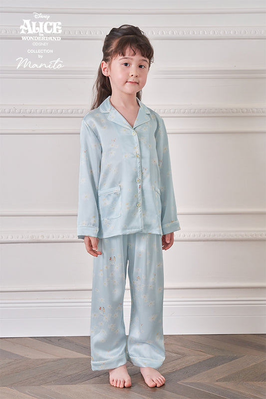 MANITO迪士尼爱丽丝合作系列Daisy 桑蚕丝儿童家居服套装