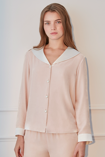 Calla 桑蚕丝丝绒睡衣套装