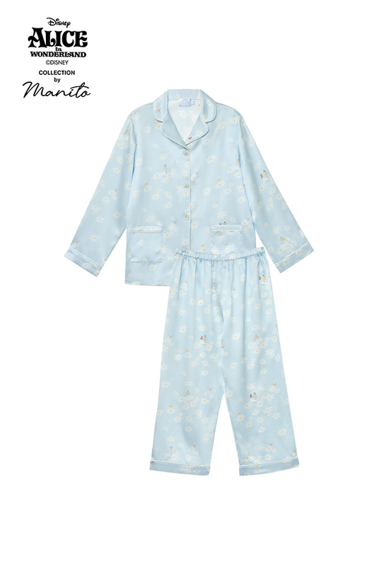 MANITO迪士尼爱丽丝合作系列Daisy 桑蚕丝儿童家居服套装