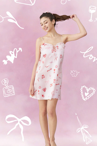 Love Notes 女士桑蚕丝吊带睡裙