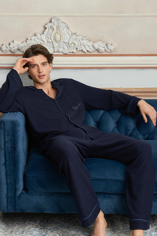 Limerence 男士丝羊毛家居服套装