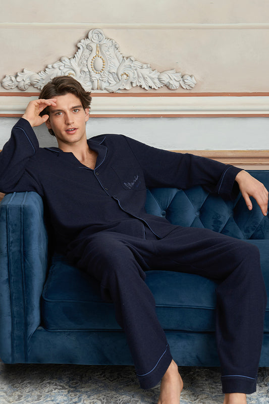 Limerence 男士丝羊毛家居服套装