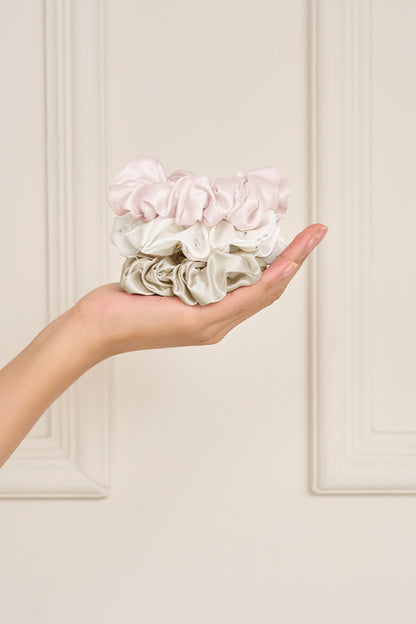 Sweet Garden 桑蚕丝发圈组合（3个装）