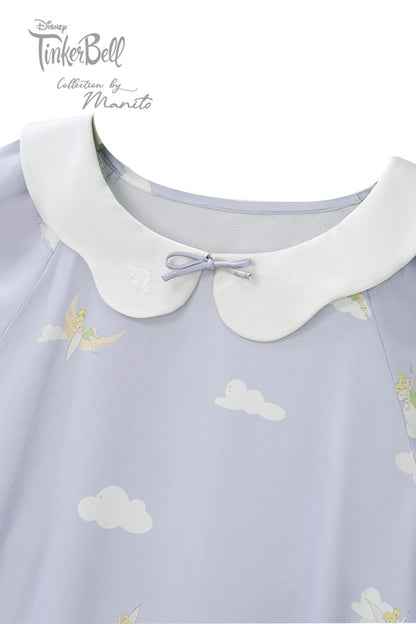 MANITO迪士尼奇妙仙子合作系列Moonglade Dream婴童桑蚕丝连衣裙