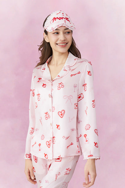 Love Notes 女士桑蚕丝睡衣套装