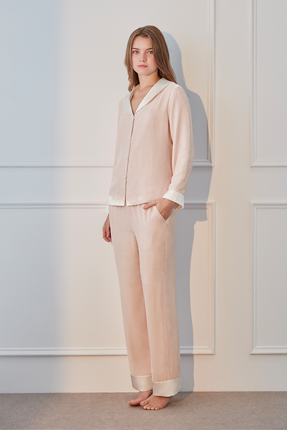 Calla 桑蚕丝丝绒睡衣套装