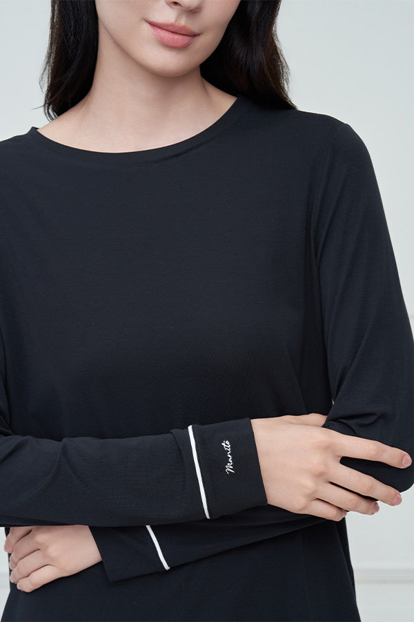 New Soft 女士莫代尔圆领睡衣套装