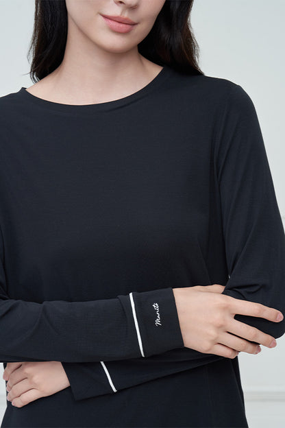 New Soft 女士莫代尔圆领睡衣套装