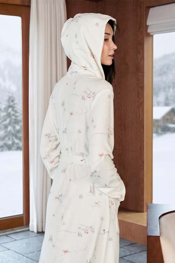 Snow Puppy 女士针织睡袍