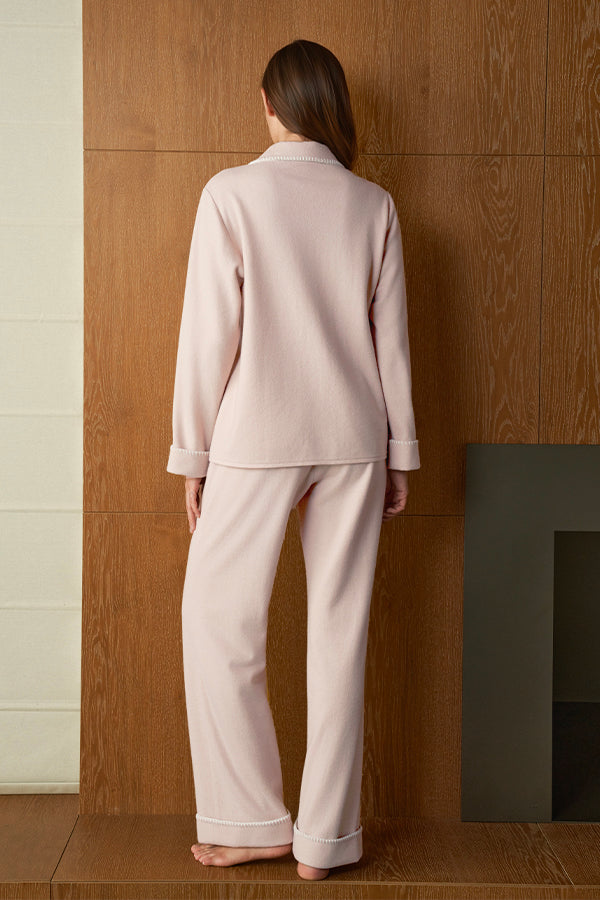 Shell 女士丝羊毛家居服套装