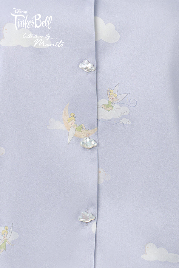 MANITO迪士尼奇妙仙子合作系列 Moonglade Dream女士桑蚕丝短袖睡衣套装