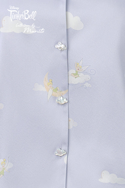 MANITO迪士尼奇妙仙子合作系列 Moonglade Dream女士桑蚕丝短袖睡衣套装