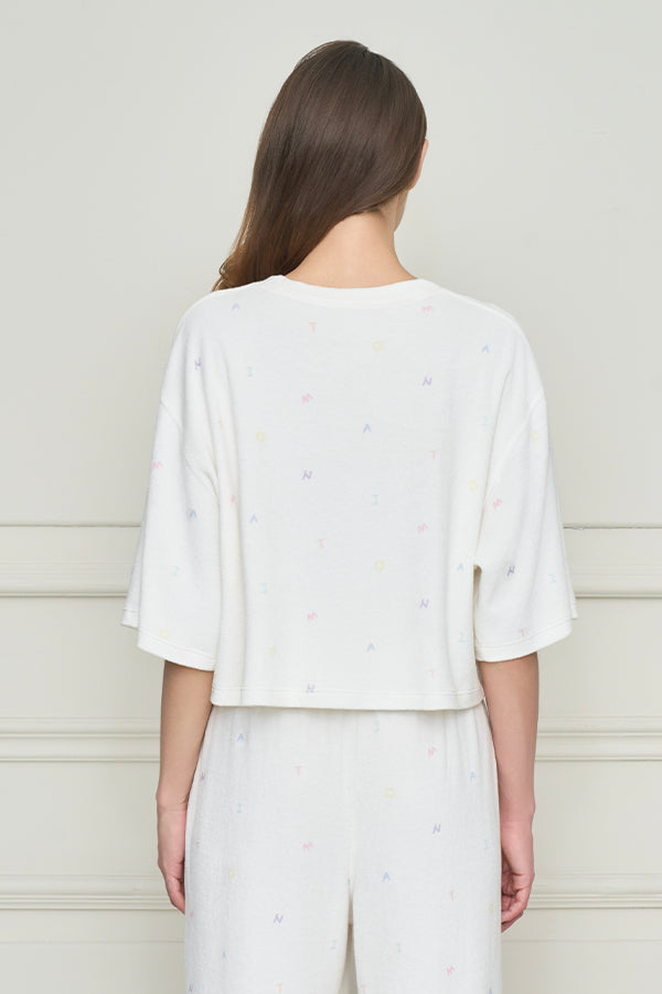 New Signature 女士针织圆领家居服套装