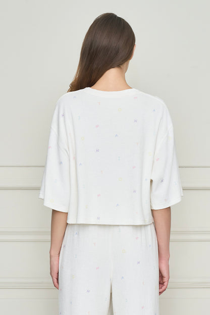 New Signature 女士针织圆领家居服套装