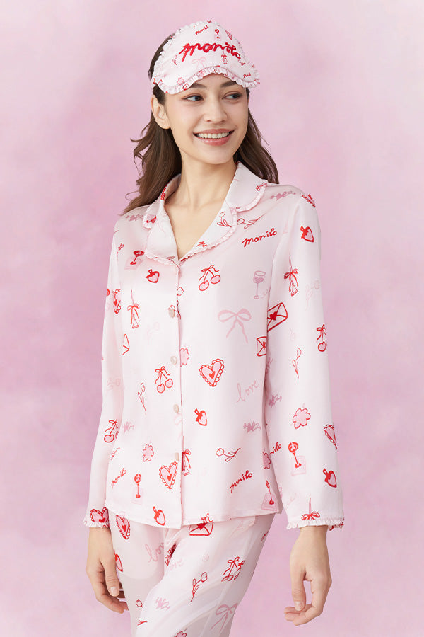 Love Notes 桑蚕丝眼罩枕套