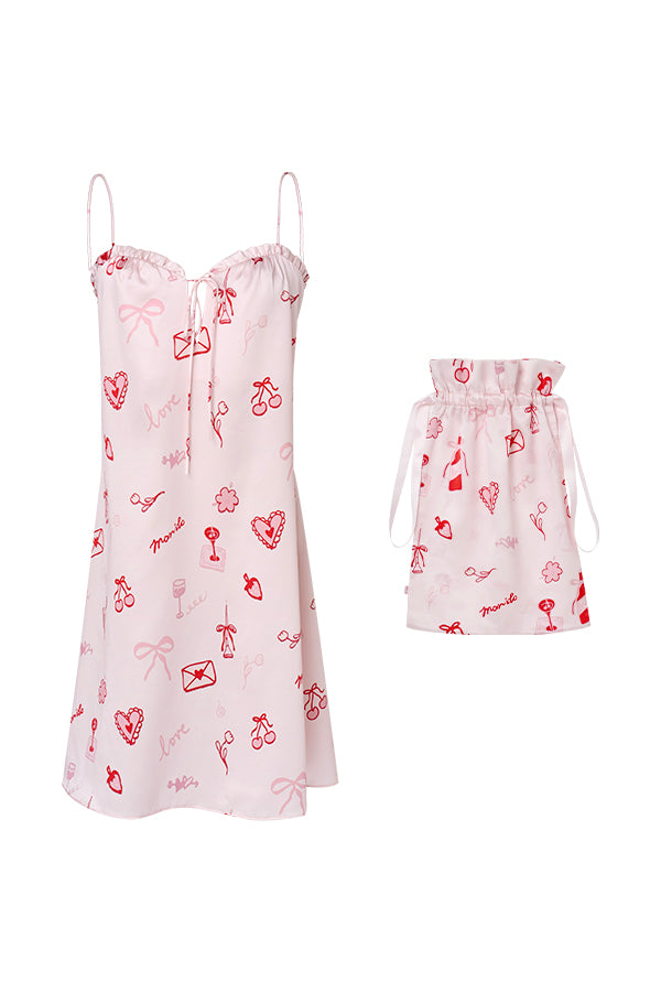 Love Notes 女士桑蚕丝吊带睡裙