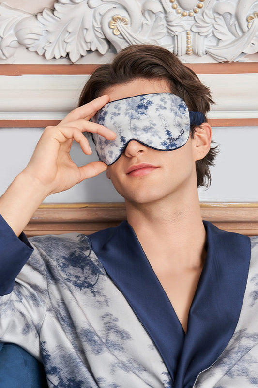 New Tropical树影男士桑蚕丝眼罩