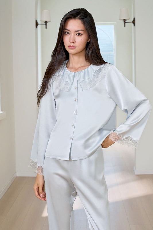 Court 女士桑蚕丝家居服套装